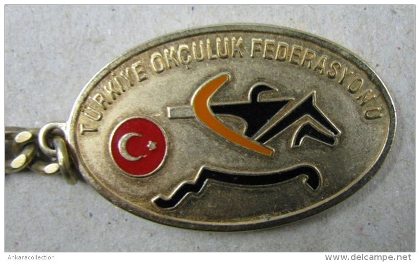 AC - KEY RING HOLDER OF TURKISH ARCHERY FEDERATION FROM TURKEY - Tir à L'Arc