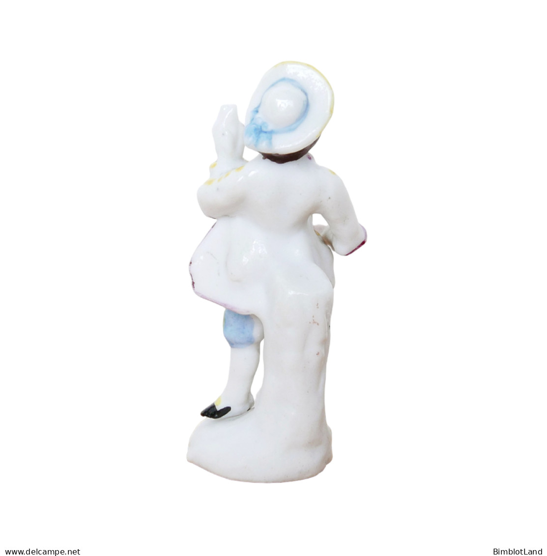 Miniature Ancienne Allemande Sujet Figurine Personnage Homme Biscuit 5 Cm Statuette - Personnages