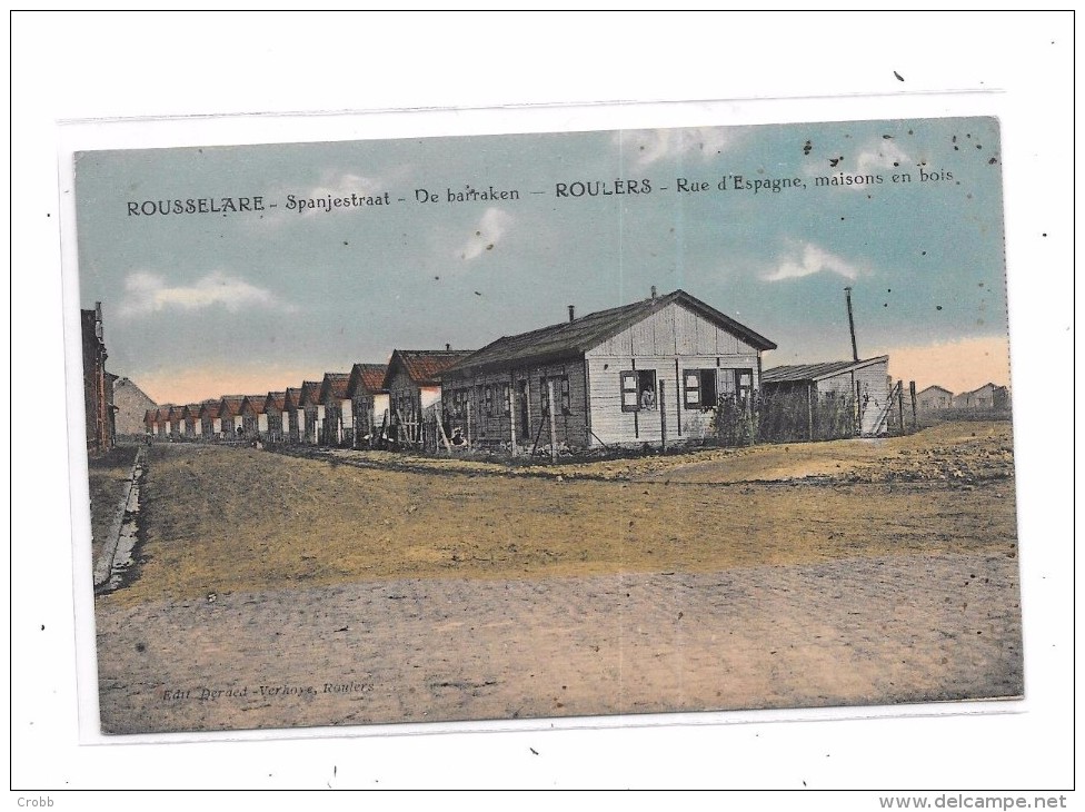 8783 - ROUSSELARE- ROULERS : Rue D'espagne, Maisons En Bois - Roeselare