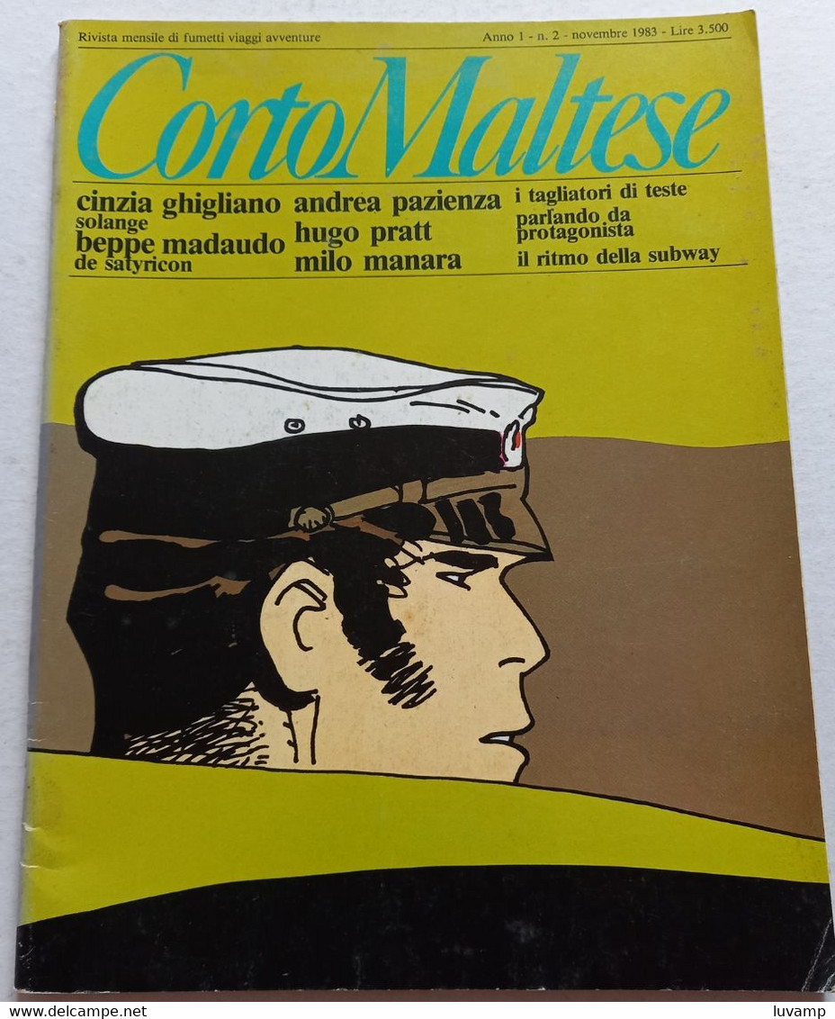 CORTO MALTESE ANNO PRIMA NUMERO 2 DEL  NOVEMBRE 1983 (CART 77) - Corto Maltese
