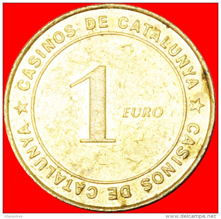 * RARE CATALONIA: SPAIN ★ CASINO 1 EURO! PUBLISHED! LOW START   ★ NO RESERVE! - Casino