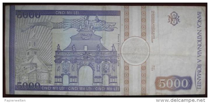 Romania - 5000 (Cinci Mii)  Lei 1993 (WPM 104) - Romania