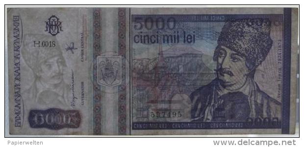 Romania - 5000 (Cinci Mii)  Lei 1993 (WPM 104) - Romania