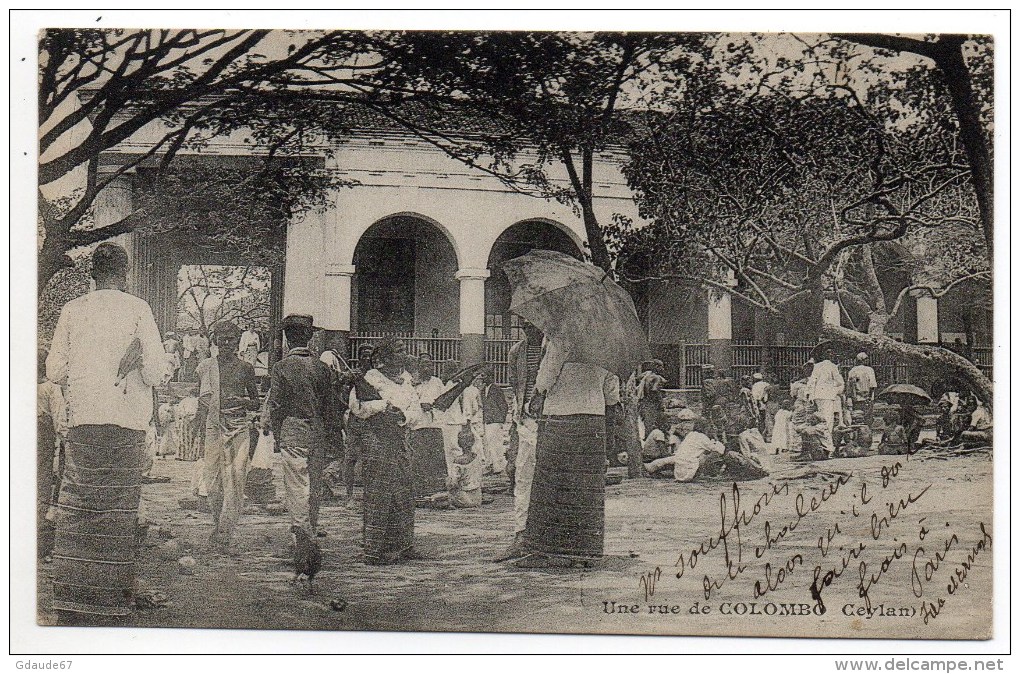 UNE RUE DE COLOMBO (CEYLAN / CEYLON / SRI LANKA) - Sri Lanka (Ceilán)