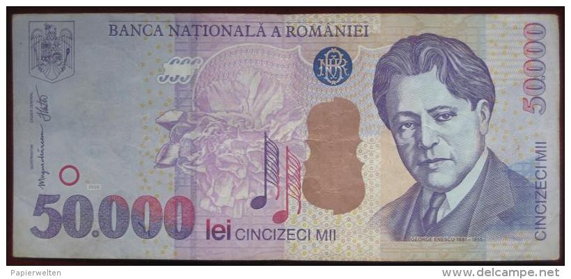 Romania - 50000 (Cincizeci Mii)  Lei 2000 (WPM 109A) - Rumania