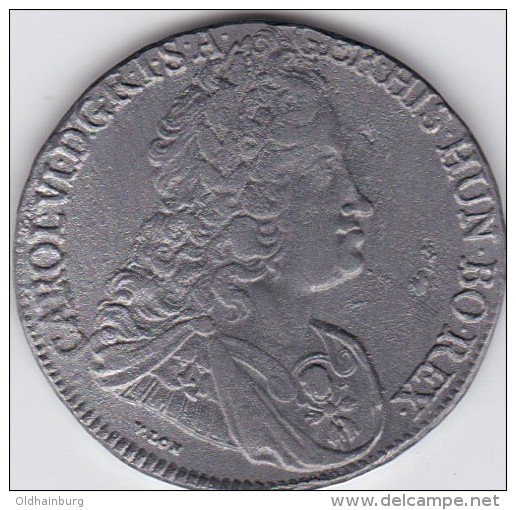 4001r: Karl VI., Köln, Ag, Taler 1727 - Taler Et Doppeltaler