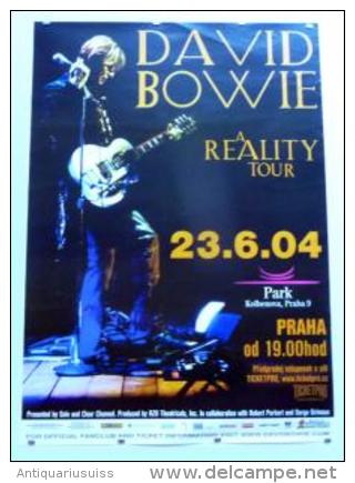 Orginal - Last Tour David Bowie 23.06.2004  Prag-Praha-Ptague - 59 X 84 Cm - Affiche-Posters - Plakate & Poster