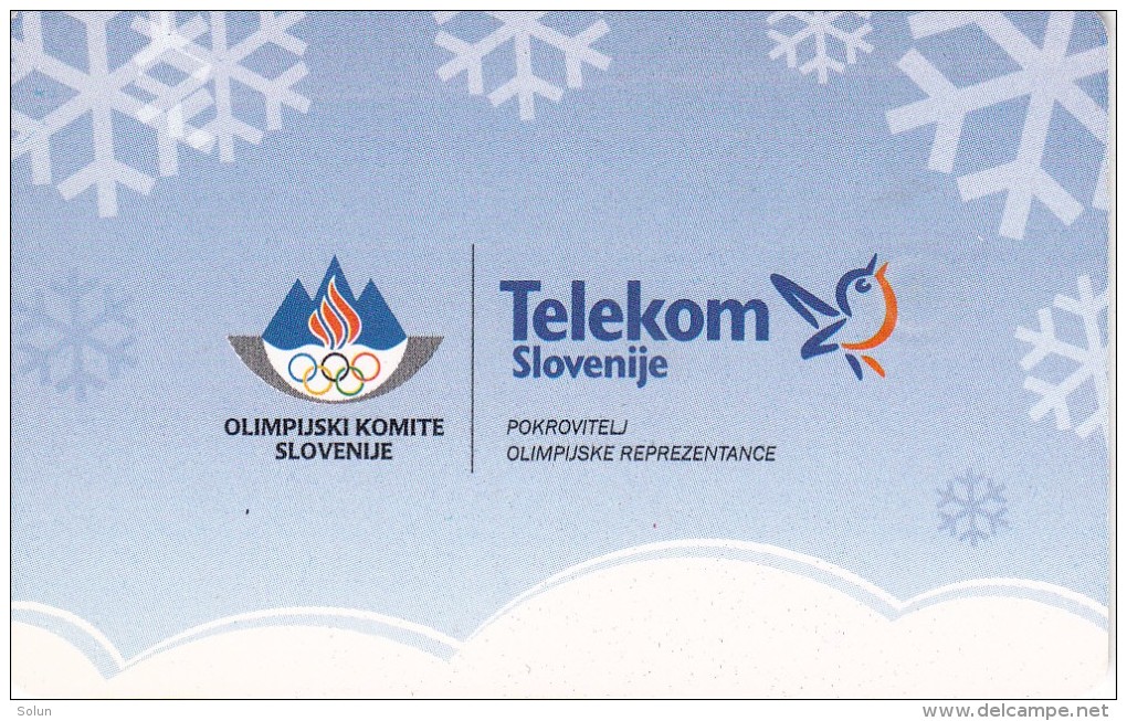 SLOVENIA SLOVENIJA PHONECARD 2006 WINTER  OLYMPIC GAMES TORINO ROK BENKOVIC SKI JUMPING TELEKOM CAT.NO. 656 SPORTS FESTI - Sport