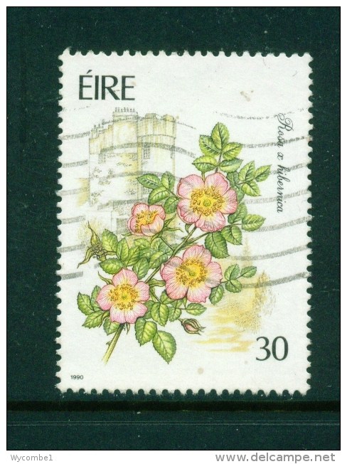 IRELAND  -  1990  Garden Flowers  30p  Used As Scan - Used Stamps