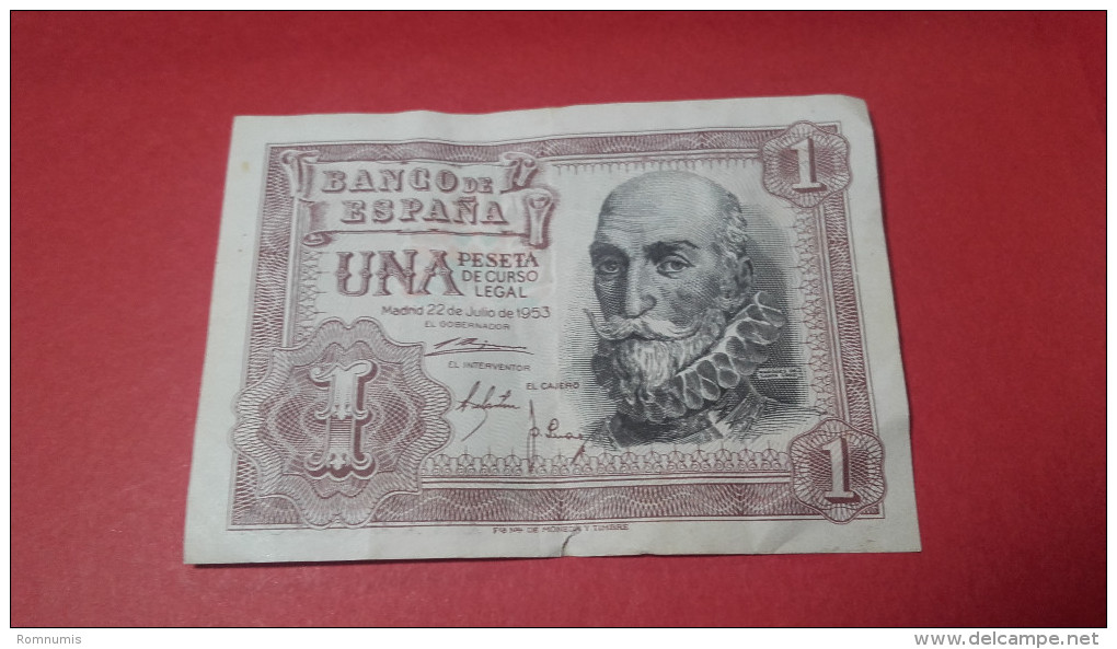 Una Peseta 1953/ 1 Peseta 1953 - 1-2 Pesetas