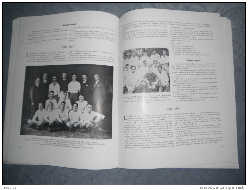 LE LIVRE D OR DU RACING CLUB DE STRASBOURG 27/ 21 Cm 100 Pages Football Atletisme Basket - Books