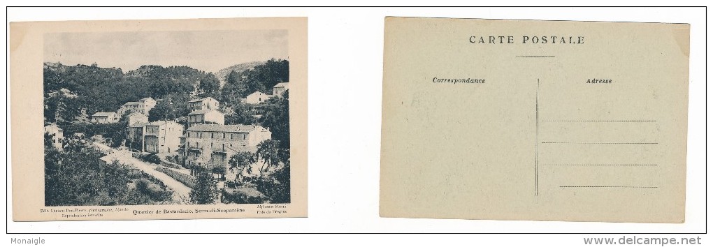 CPA - 20 - Serra-di-Scopamène  Quartier De Bastardacio - Edit Luciani Don Pierre Photographe - Alphonse Susini - Autres & Non Classés