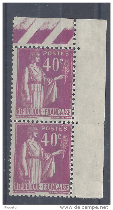 FR - 1932-33 - TYPE PAIX N° 281 - TYPE I Et II SE TENANT - XX - - Unused Stamps