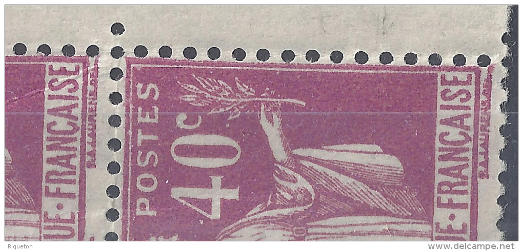 FR - 1932-33 - TYPE PAIX N° 281 - TYPE I Et II SE TENANT - XX - - Unused Stamps