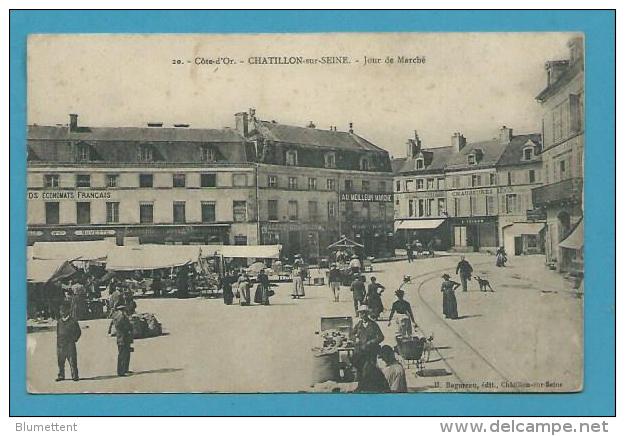 CPA 20 - Métier Marchands Ambulants Jour De Marché CHATILLON SUR SEINE 21 - Chatillon Sur Seine