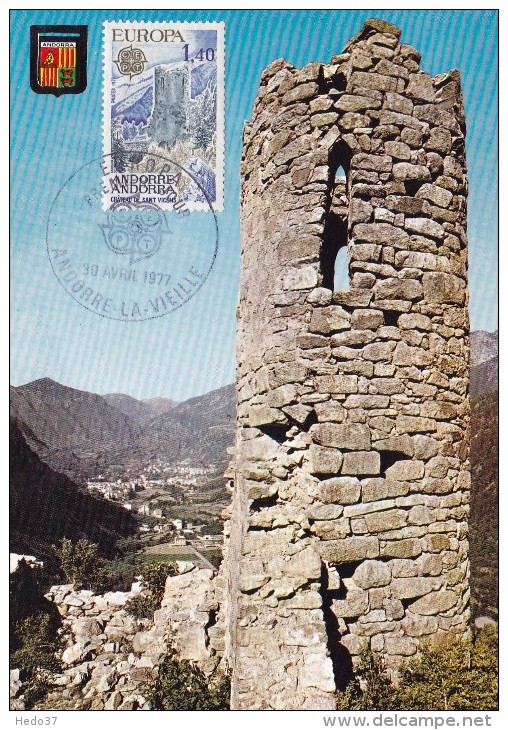 Andorre N°262 - Carte Maximum - Maximumkarten (MC)