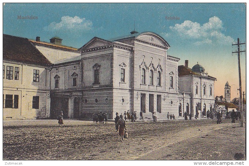 Munkacs Mukacheve Ukraine - Shinhaz Theater Postcard Cca1915 - Ucraina