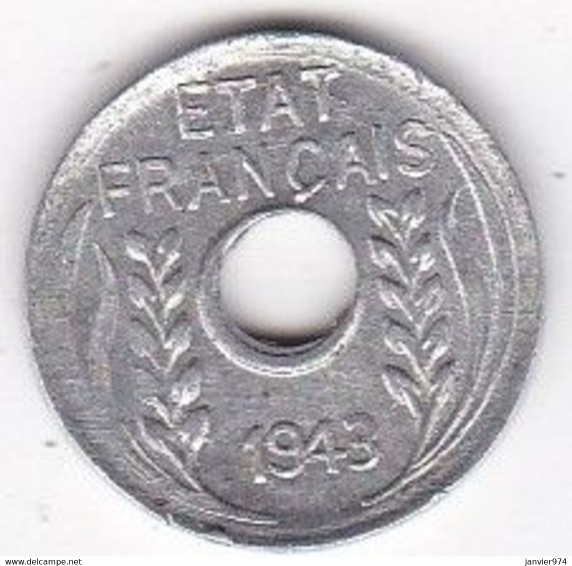 Indochine 1 Cent 1943 Hanoi. En Aluminium - Indochine