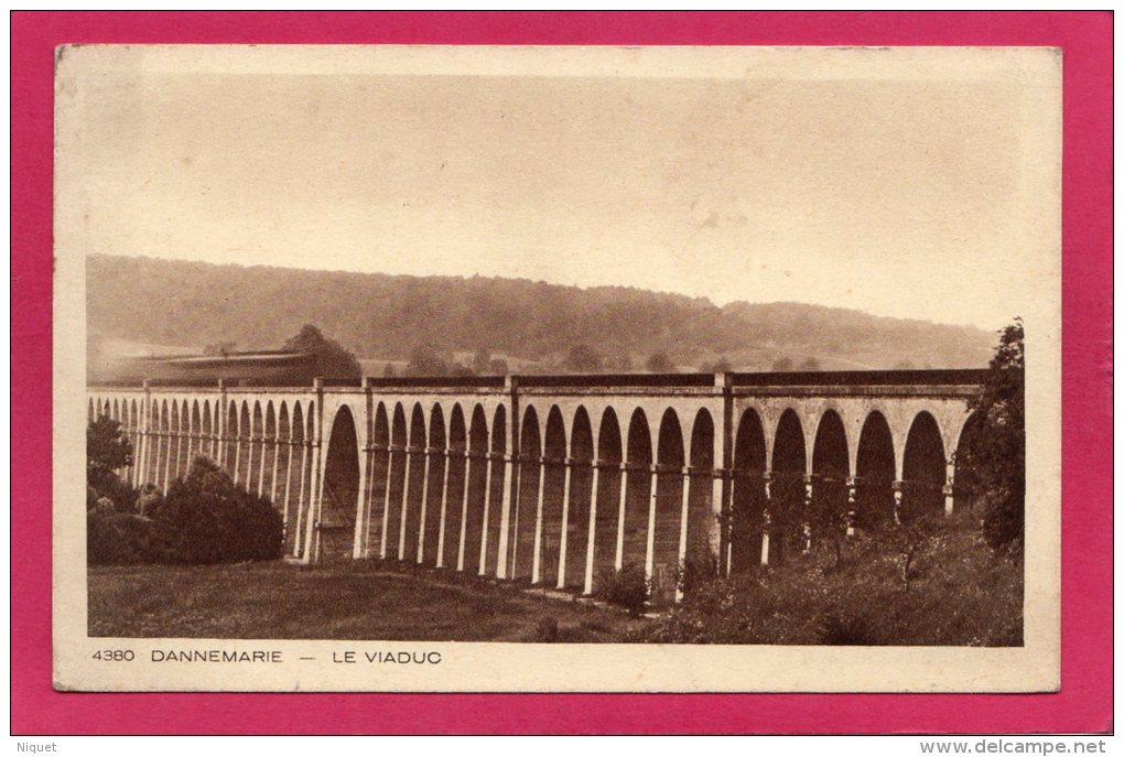 68 HAUT-RHIN DANNEMARIE, Le Viaduc, Ligne Mulhouse-Altkirch, 1938, (Braun, Mulhouse) - Dannemarie