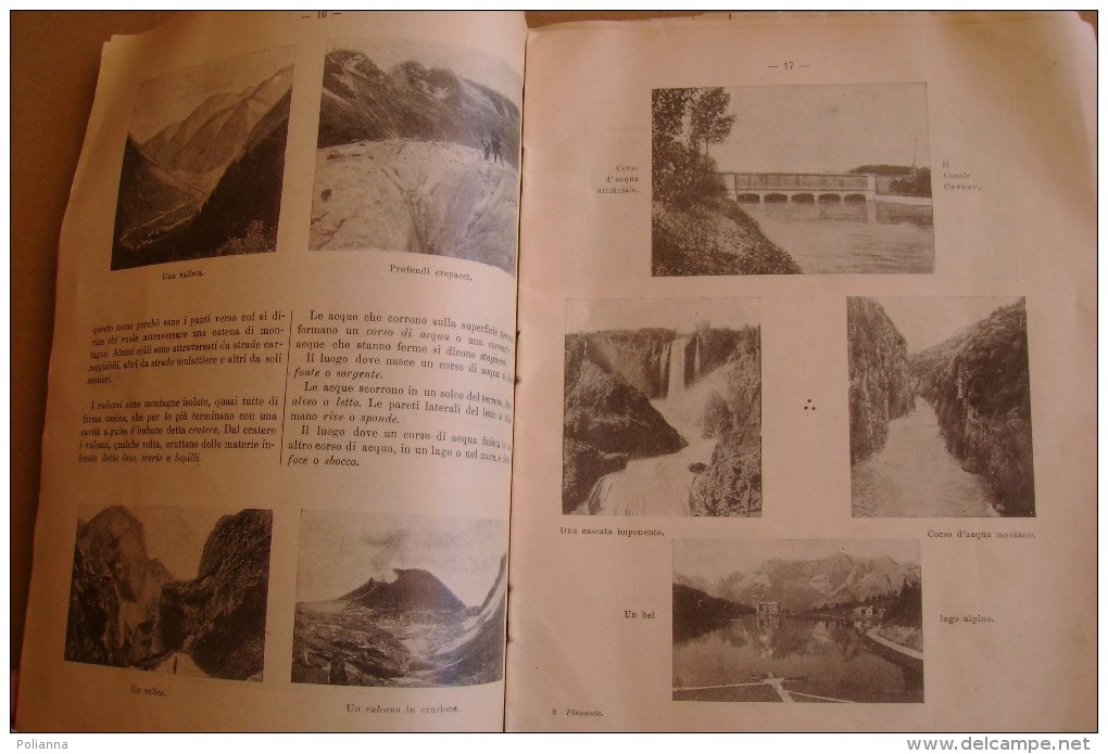 PCW/9 Roggero ALBO-ATLANTE X Le Scuole Piemonte Vallardi 1924/Basilica Di Superga/mercato Castagne A Cuneo/Vercelli - History, Philosophy & Geography