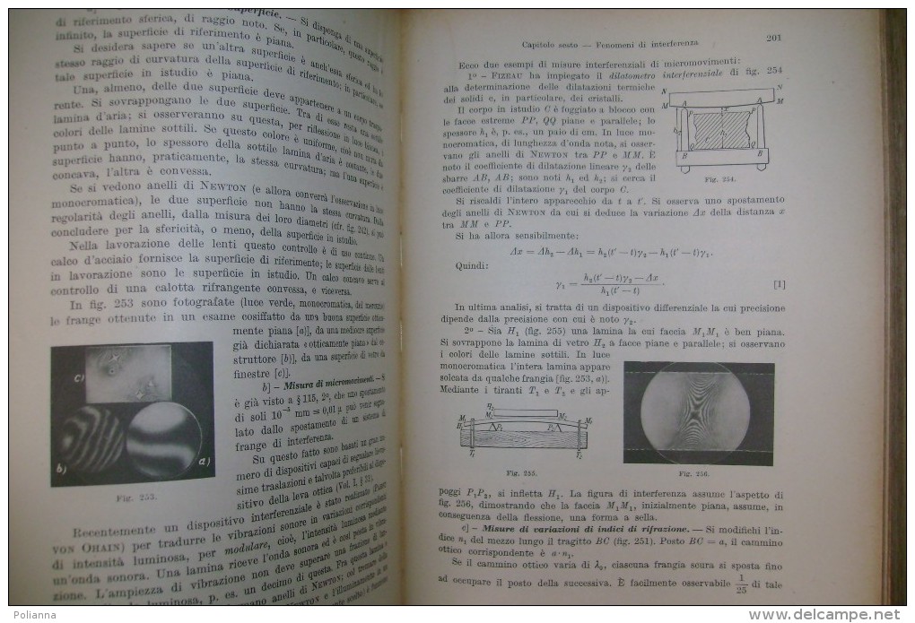 PCW/11 Perucca FISICA GENERALE E SPERIMENTALE Vol. II  OTTICA - ELETTRICITA´ E MAGNETISMO  UTET 1945 - Mathematik Und Physik