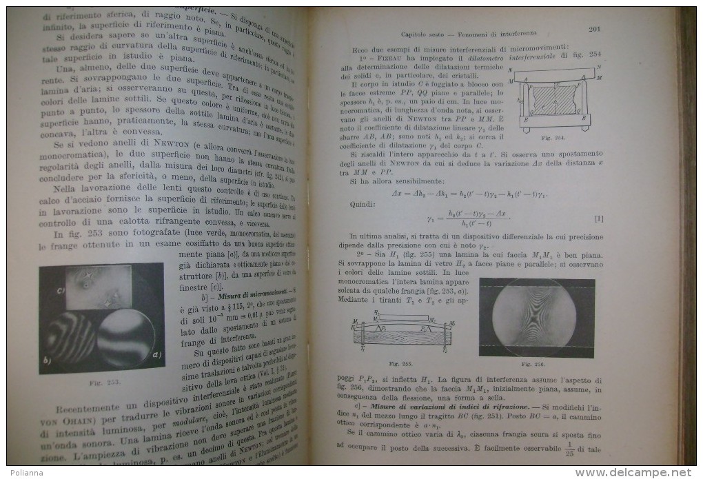 PCW/11 Perucca FISICA GENERALE E SPERIMENTALE Vol. II  OTTICA - ELETTRICITA´ E MAGNETISMO  UTET 1945 - Matematica E Fisica