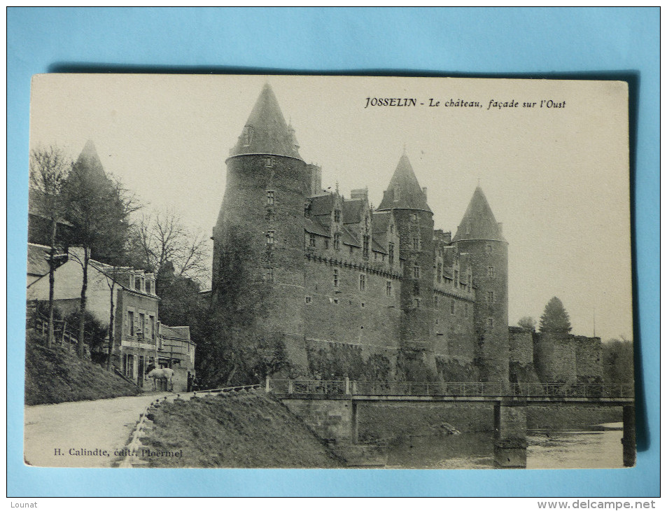 56 JOSSELIN : Le Château (non écrite, Non Oblitérée) - Josselin