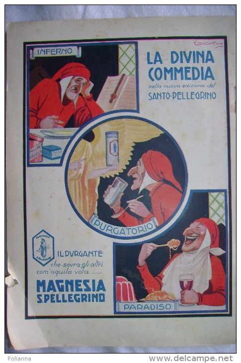 PCW/13 Almanacco Del Travaso ELEMENTESTUNICO 1929/illustraz. Di Onorato E Mussino Per Magnesia S.Pellegrino - Antiguos