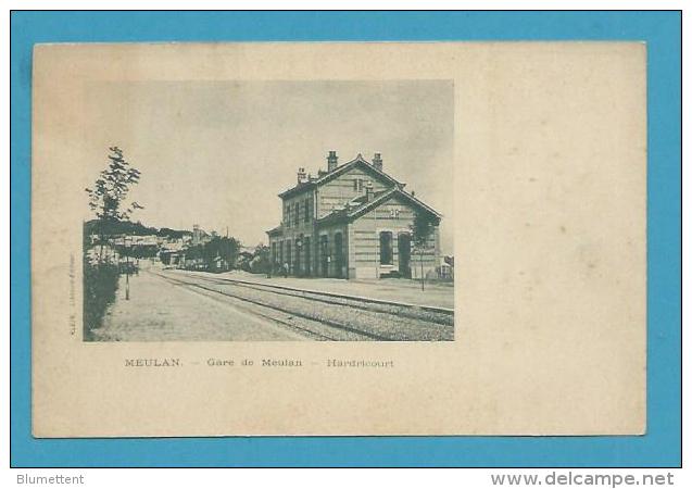 CPA Chemin De Fer Gare De MEULAN-HARDRICOURT 78 - Meulan