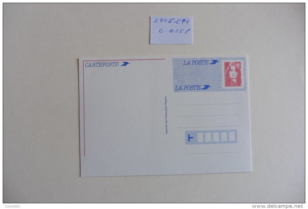 France :    Entier Postal  2806 Cp1 Neuf - Altri & Non Classificati