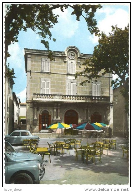 Graveson - La Mairie ( Automobiles Renault 4 Cv, Simca 1000, Terrasse De Bistrot, Parasols ) - Other & Unclassified