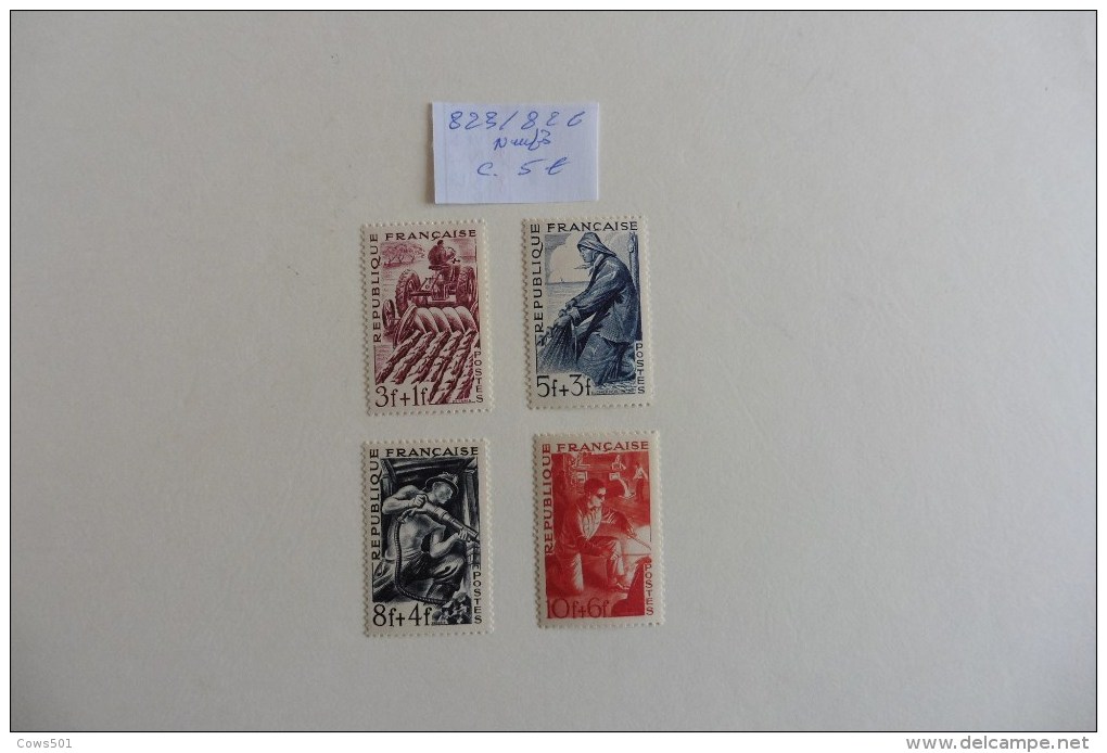 France :timbres   N°  823 / 826  Neufs - Sammlungen