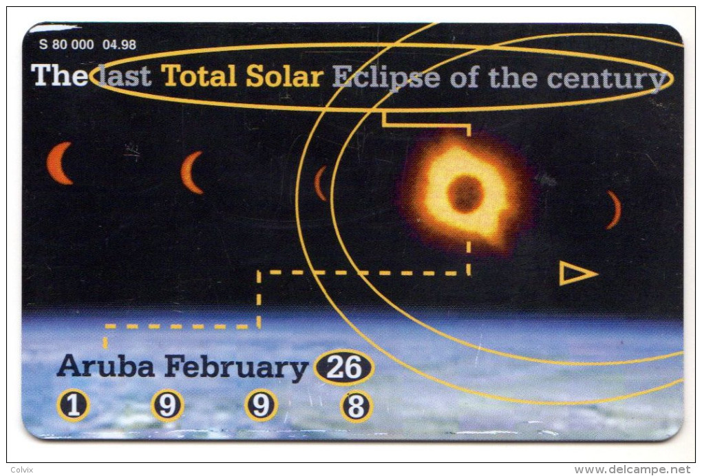 ARUBA REF MV CARDS ARU C16 DATE 04/98 ECLIPSE - Aruba