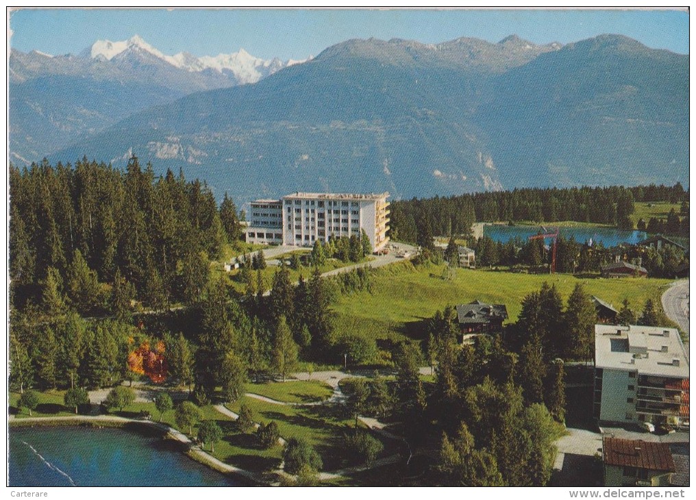 SUISSE,SWITZERLAND,SWISS, HELVETIA,SCHWEIZ,SVIZZERA ,VALAIS,CRANS MONTANA,vallée Du RHONE,VUE PANORAMIQUE - Crans-Montana