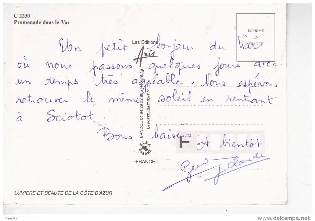 LE VAR, Carte, 9 Vues, Ed. Aris 1980 Environ - Cartes Géographiques