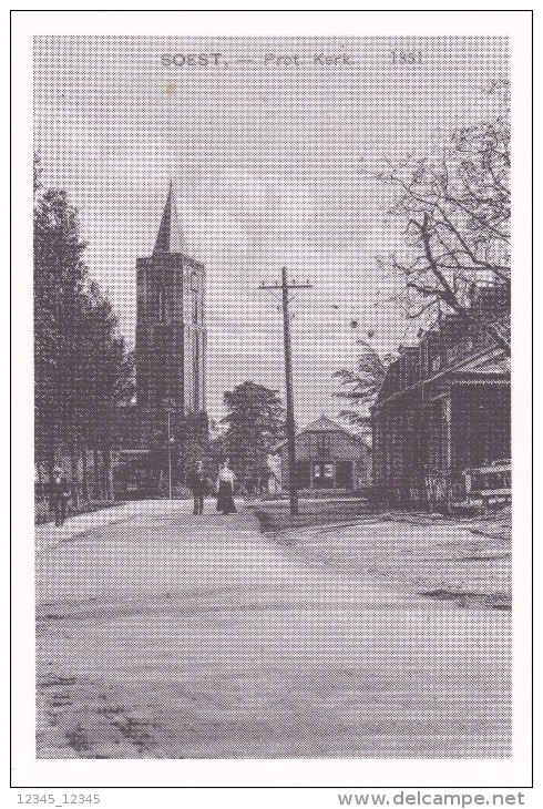Soest, Prot. Kerk 1851 Gezien Vanuit De Middelwijkstraat - Soestdijk
