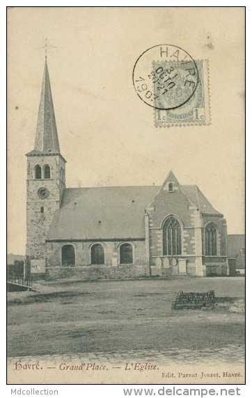 BELGIQUE HAVRE / Grand'Place, L'Eglise / - Autres & Non Classés