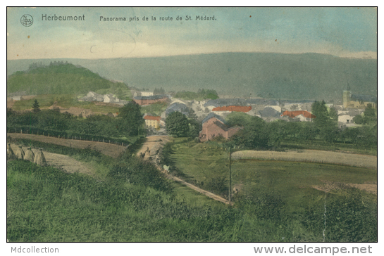 BELGIQUE HERBEUMONT / Panorama Pris De La Route De Saint-Médard / CARTE COULEUR - Autres & Non Classés