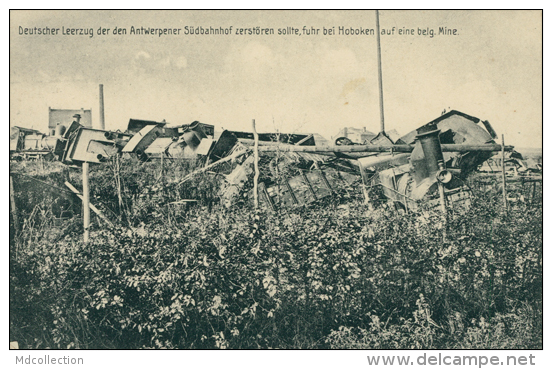 BELGIQUE HOBOKEN / Deutscher Leerzug Der Den Antwerpener Südbahnhof Zerstören Sollte / - Autres & Non Classés