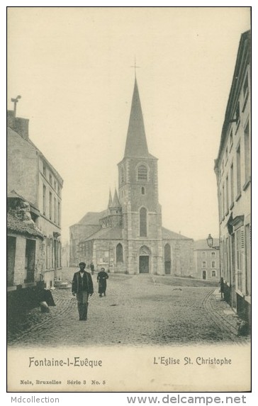 BELGIQUE FONTAINE L'EVEQUE / L'Eglise Saint-Christophe / - Fontaine-l'Evêque