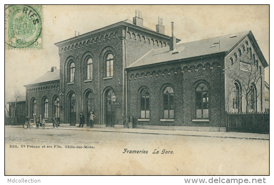 BELGIQUE FRAMERIES / La Gare / - Frameries