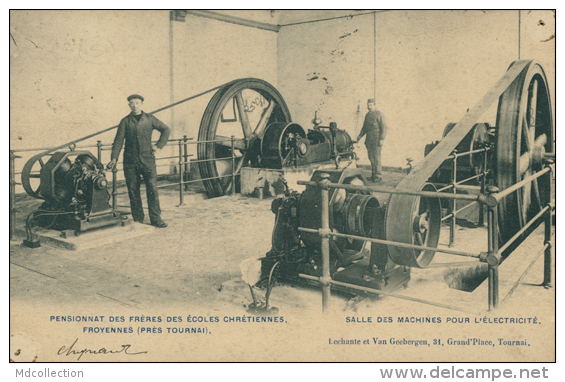 BELGIQUE FROYENNES / Pensionnat Des Frères Des Ecoles Chrétiennes, Salle Des Machines Pour L'Electricité / - Froidchapelle