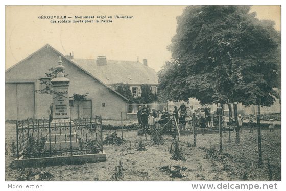 BELGIQUE GEROUVILLE / Monument érigé En L'honneur Des Soldats Morts Pour La Patrie / - Andere & Zonder Classificatie