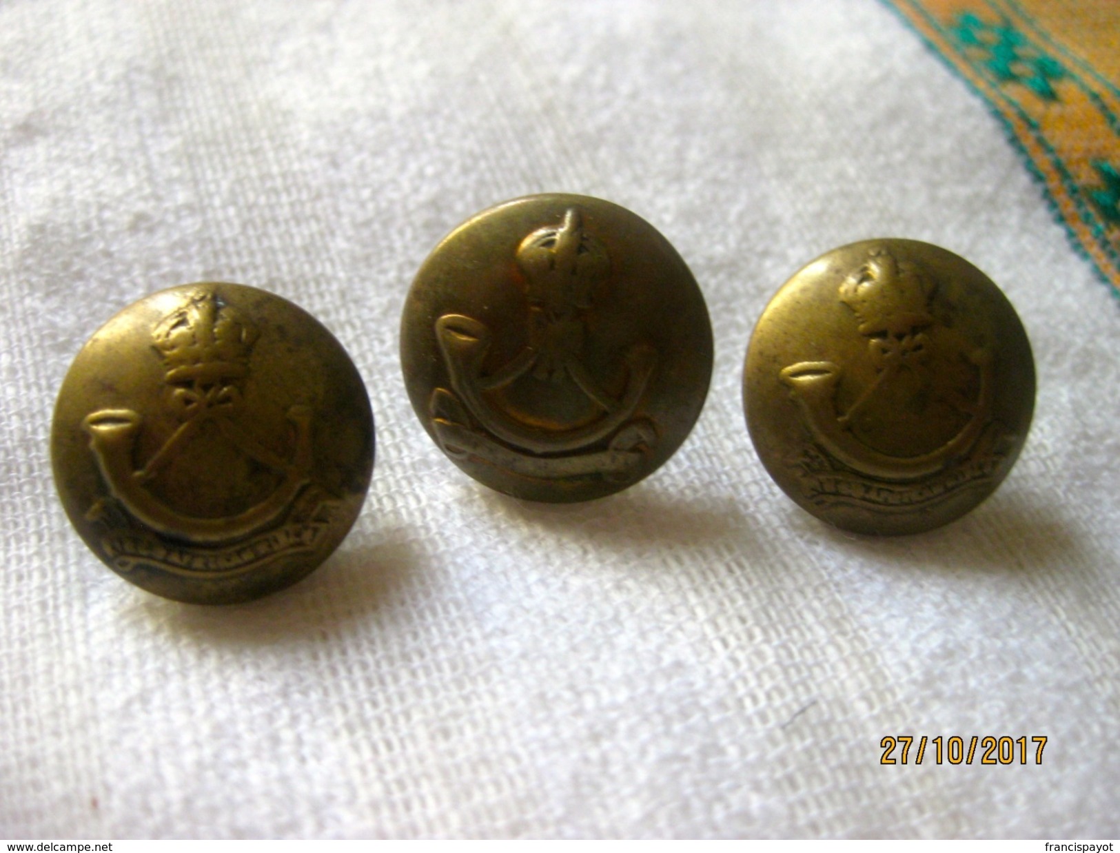 Ethiopia Boutons Des King African Rifles (campagne 1941) - Buttons