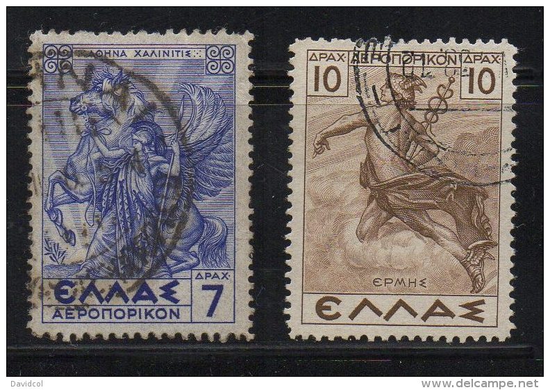 P840.-. GREECE / GRECIA . 1935.-. SCOTT #: C25-C26 .-. USED-  CV : US$ 10.00 - Usati