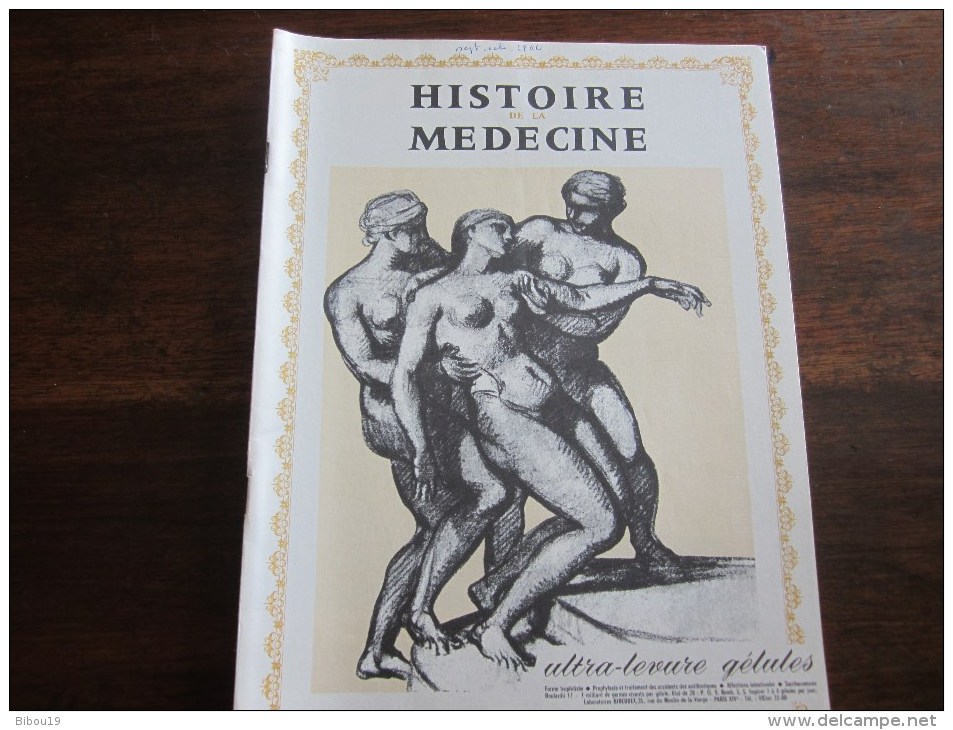 HISTOIRE DE LA MEDECINE SEPTEMBRE OCTOBRE 1964 - Medicina & Salud