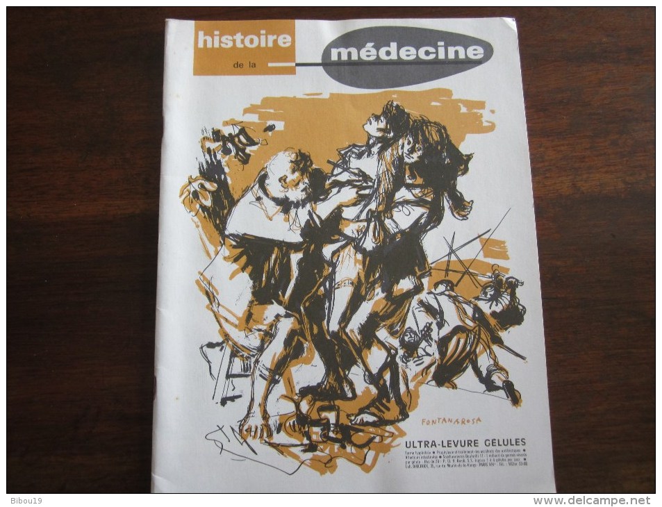 HISTOIRE DE LA MEDECINE ORGANE OFFICIEL DE SOCIETE FRANCAISE D HISTOIRE DE LA MEDECINE  AVRIL  1966 - Medicina & Salud
