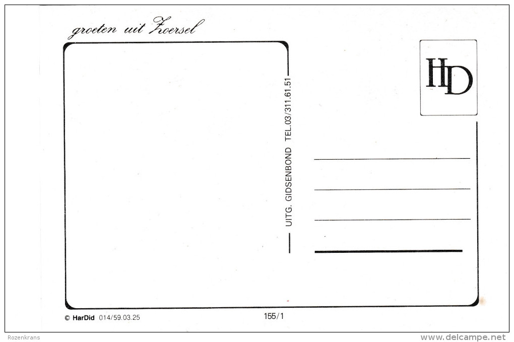 Grote Kaart Groeten Uit Zoersel Kempen Noorderkempen Voorkempen - Zoersel