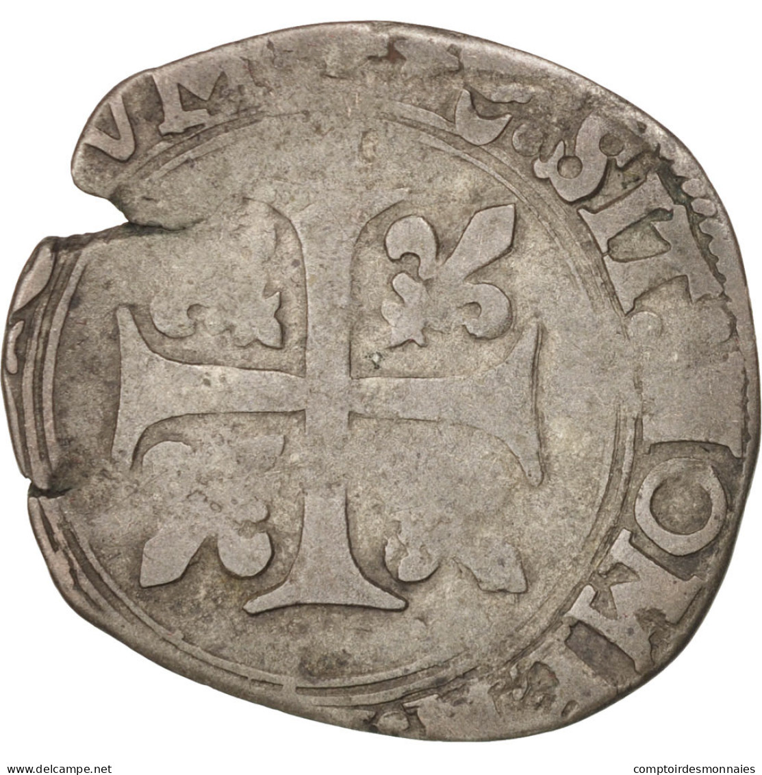 Monnaie, France, Dizain Franciscain, Bordeaux, B+, Billon, Duplessy:856 - 1515-1547 François 1er