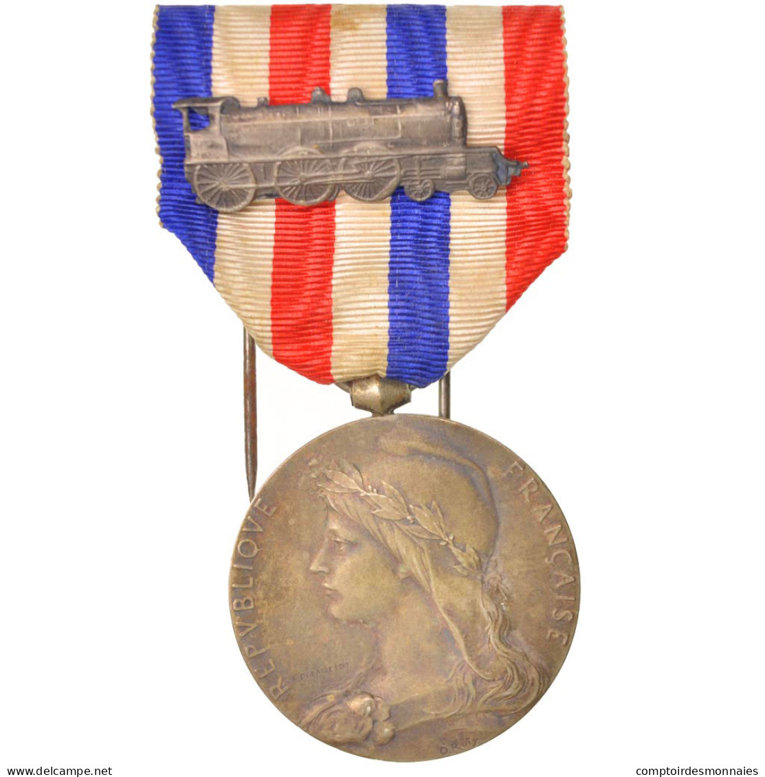 France, Médaille D'honneur Des Chemins De Fer, Medal, 1924, Excellent Quality - Otros